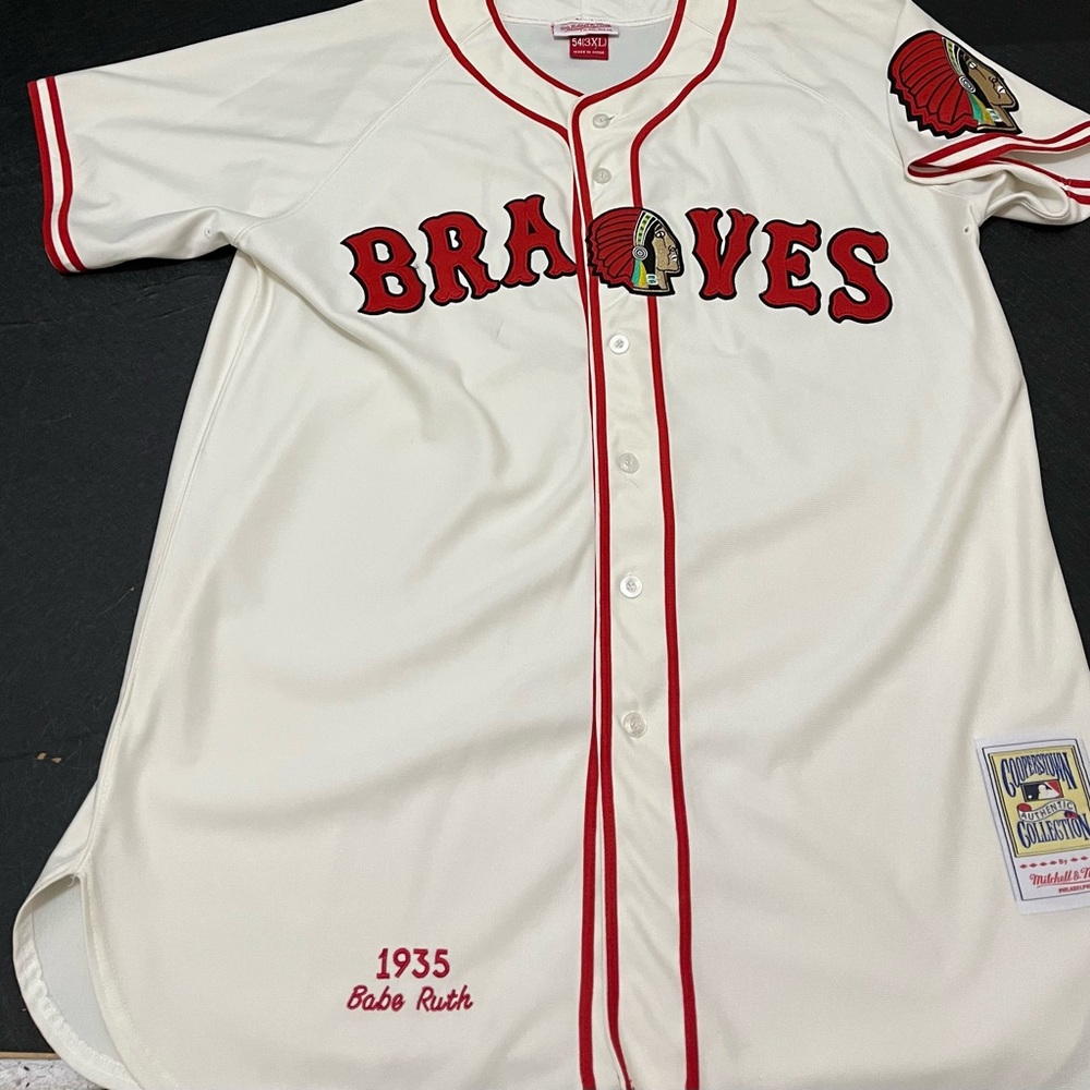 Babe Ruth Boston Braves 1935 Cooperstown Collection jersey
